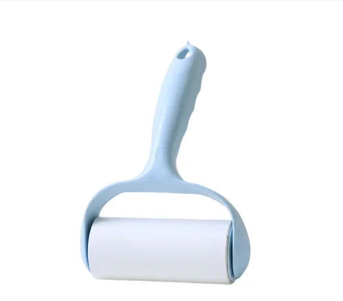 Sticky Fluff Roller Brush, Removes Pet Hair and Clothing Dust, Reusable Roller Type Hair Sticking Tool Oasis Select Blue