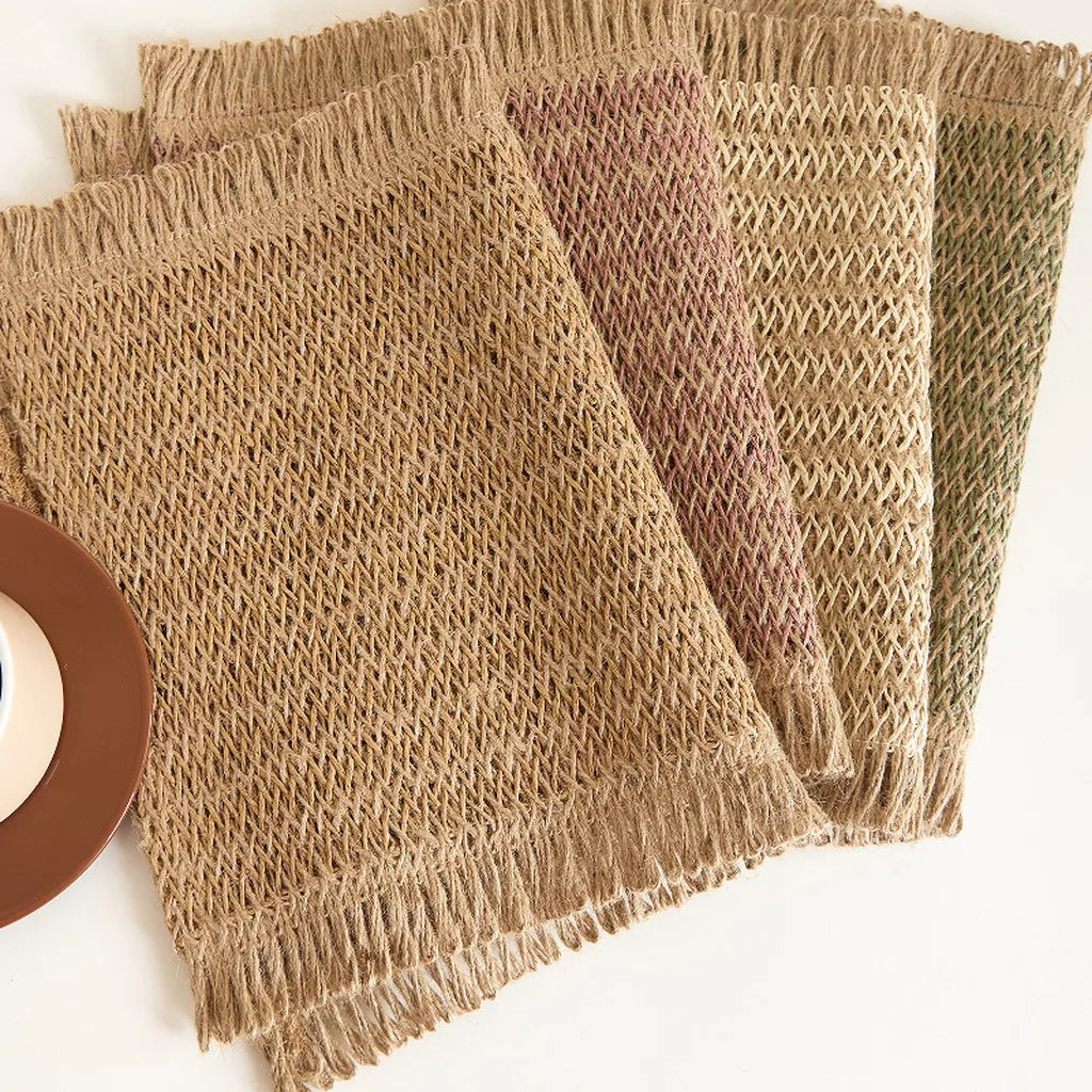 Woven Linen Placemat – Heat Insulating Dining Table Mat