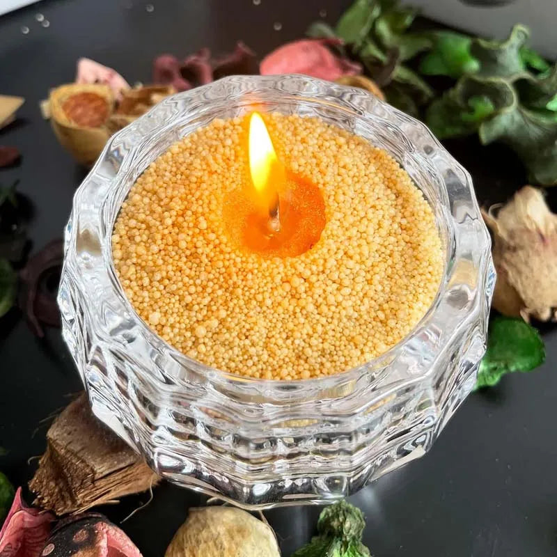 50g Pearl Candle Wax Set & 5 Wicks – DIY Candle Making Kit