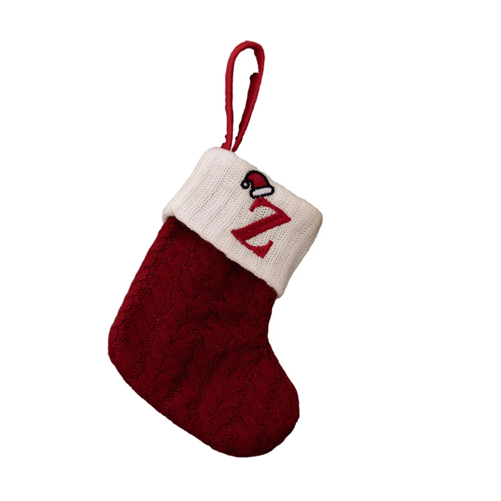 Socks Christmas Stocking Pendant Snowflake Stocking Decorating Ornament 20x10cm Alphabet Christmas Tree Useful Oasis Select Z China Mainland