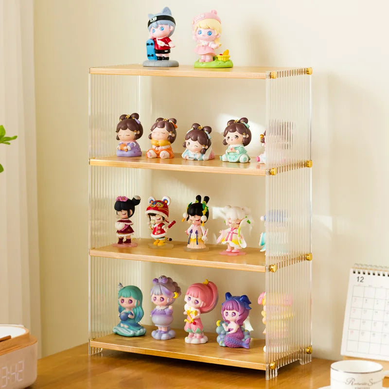 Blind Box Storage Display Rack Lego Figure Shelf Transparent Arrangement Cabinet Acrylic POP MART Display Box Layered Rack Oasis Select