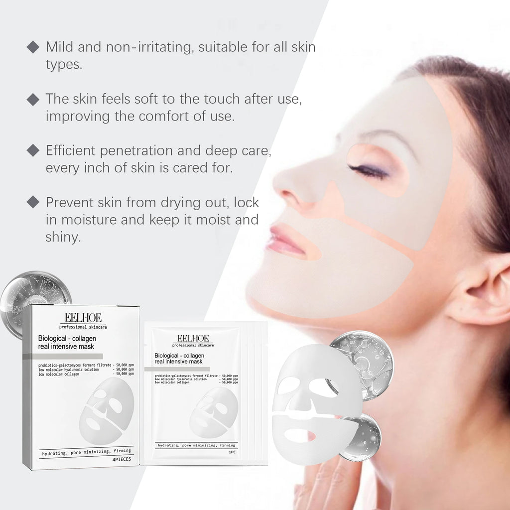 Eelhoe Collagen Face Mask – Firm, Brighten & Hydrate 4-Pack Collagen Face Mask Oasis Select