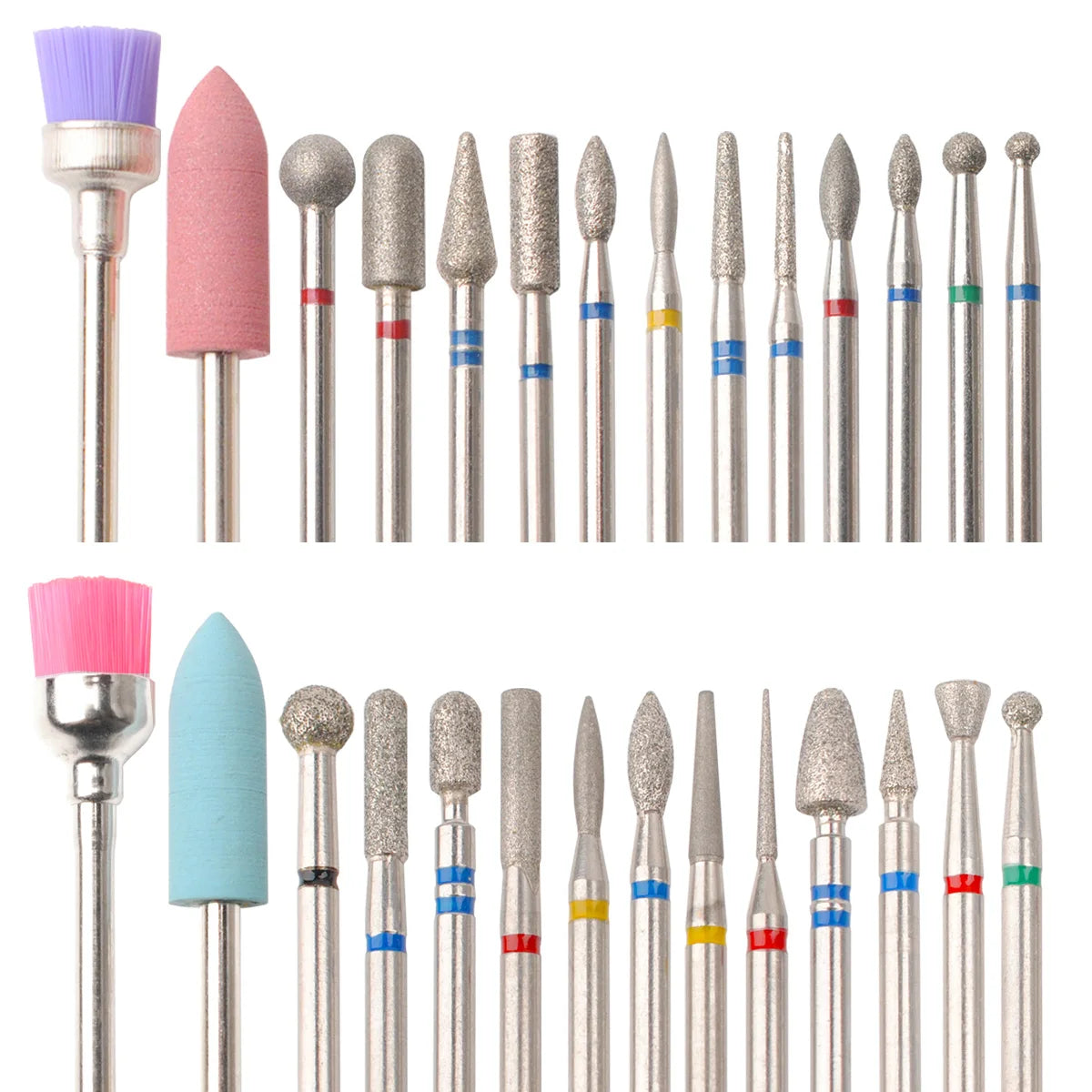 14pcs/set Nail Drill Machine Bit Nail Gel Removal Polishing Tools Pedicure Manicure Rotary Grinding Buffer Polisher Oasis Select