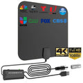 2025 Upgraded HD Digital TV Antenna, Supports 4K 1080P TV Indoor and Outdoor Use - Suitable for Smart TVs Oasis Select black