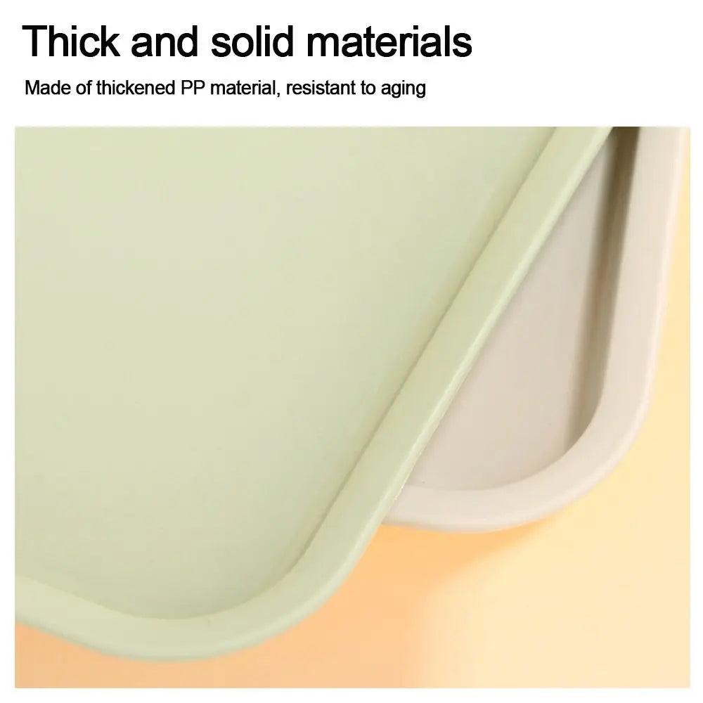 Northern Europe Plastic Storage Tray Multicolor Rectangular Food Bread Pan Hotel Service Tray Dessert Pallet Kitchen Supplies Oasis Select