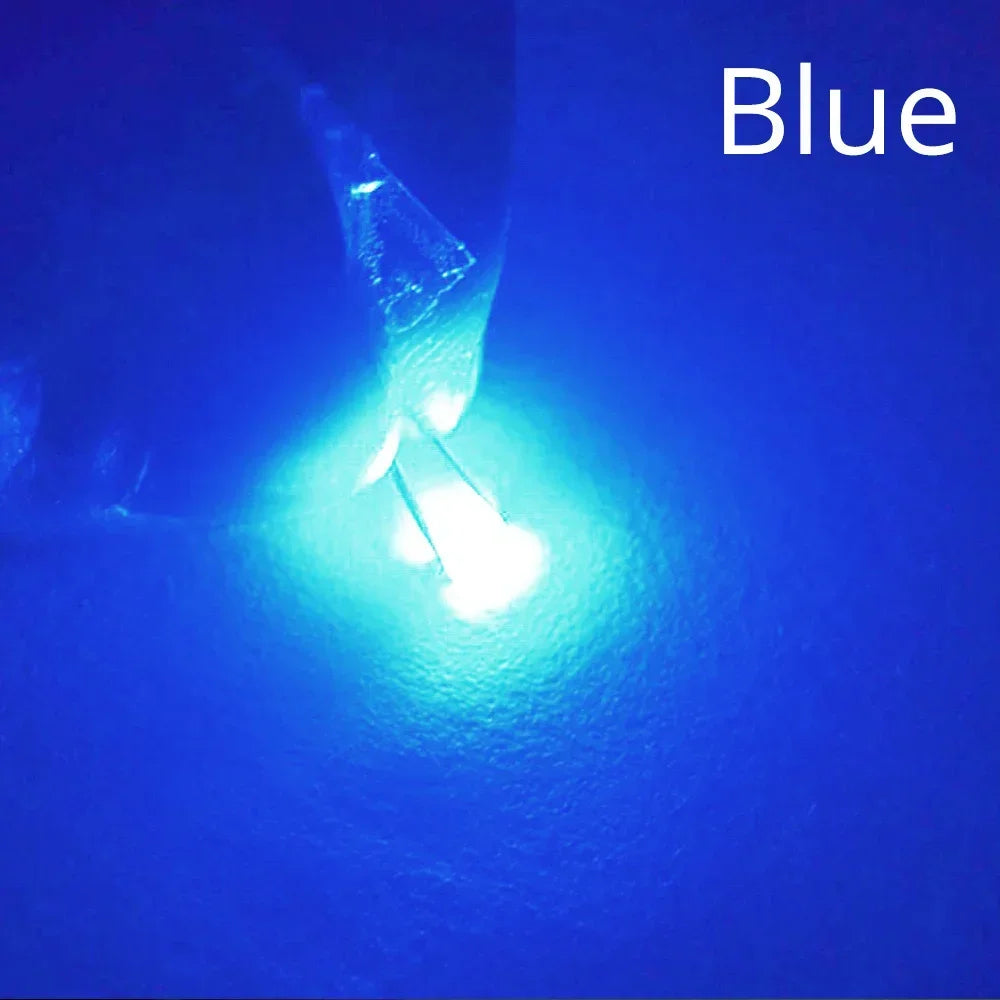 100pcs 1206 SMD LED Chip Beads – 9 Colors, Super Bright DIY