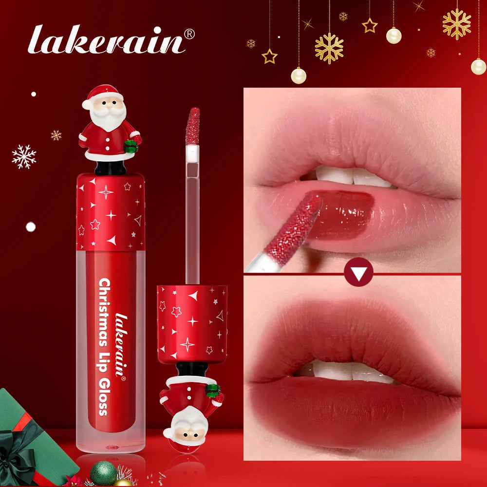 Lakerain Christmas Lip Gloss Set Long Lasting Moisturizing Waterproof Portable Travel Kit Ideal Thanksgiving Christmas Gift Oasis Select