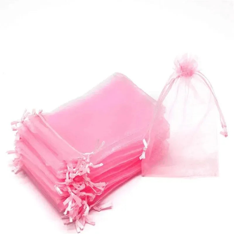 50pcs Fruit Protection Bags Anti-Bird Garden Netting Bags Strawberry Grapes Mesh Bag Plante Vegetable Netting Cover Garden Tool Oasis Select Pink 15x20cm