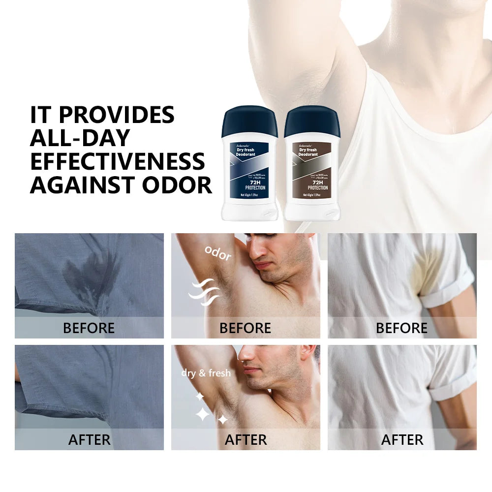 Lakerain UltraClear 72H Antiperspirant Deodorant Stick for Men