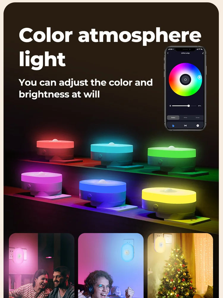 SHINEKNOT Smart RGB Mood Night Light | WiFi App Voice Control