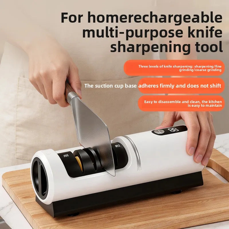 USB Electric Knife Sharpener – Auto Mini Kitchen Grinder