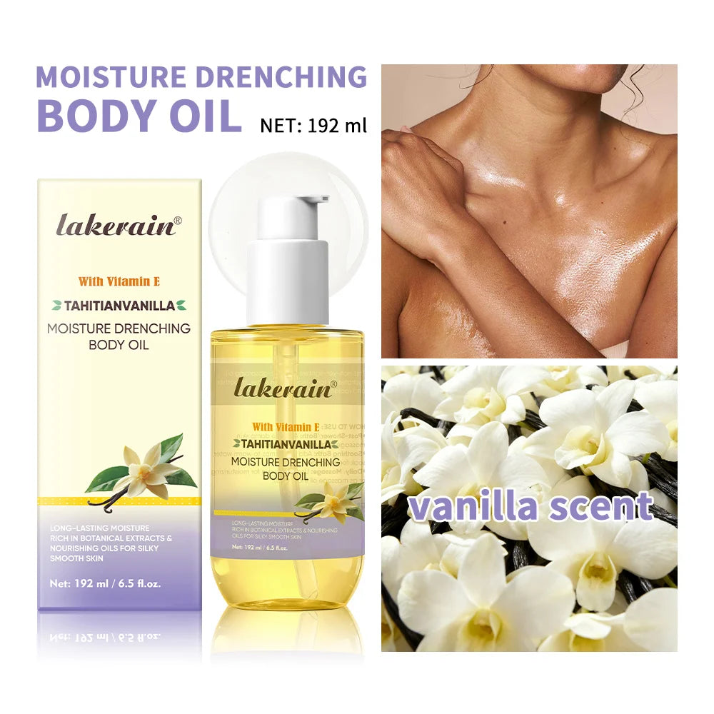 Cocoa Butter Body Oil – Shea, Vitamin E & Vanilla | 72Hr Hydration