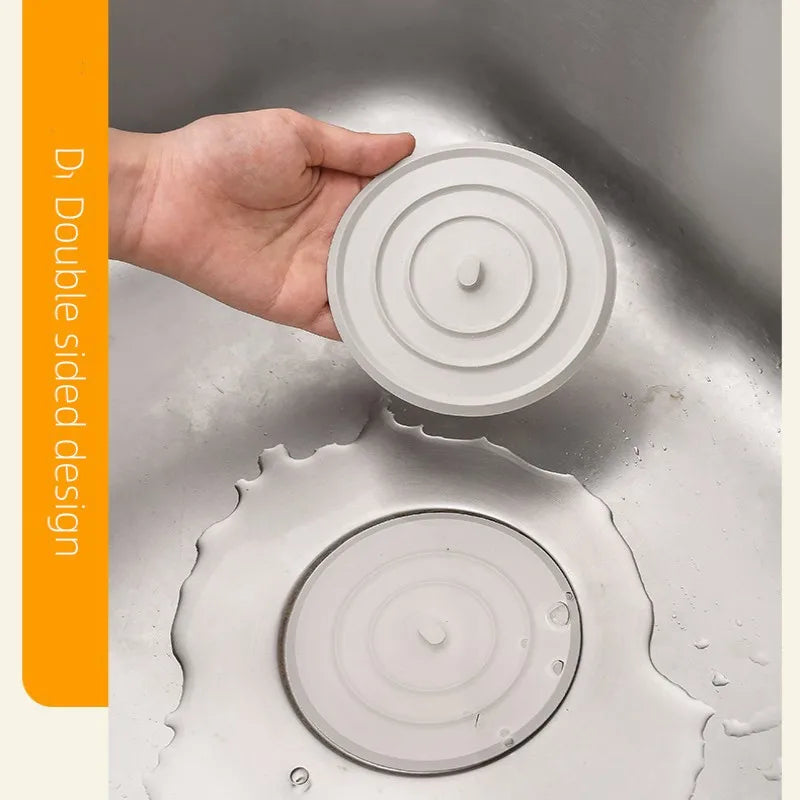 Large Silicone Bathtub Stopper Leakage-proof Drain Cover Sink Hair Stopper Tub Flat Plug Stopper Bathroom Accessories Oasis Select