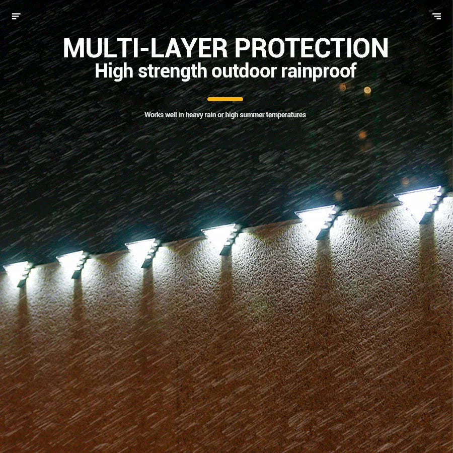 Solar Stair Lights Solar Step Light Outdoor Anti-theft Waterproof IP45 Decor for Garden Stair Deck Front Porch and Patio Oasis Select