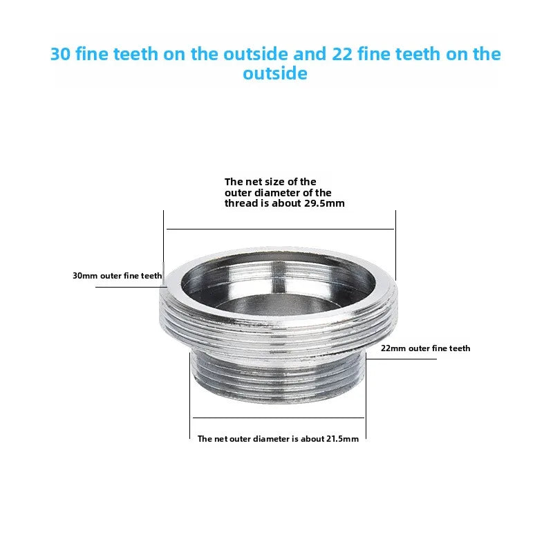 Faucet Adapter 22 Turn 16 18 20 22 24 26 28 30 32mm Internal and External Fine Tooth Faucet Conversion Thread Accessories Oasis Select P