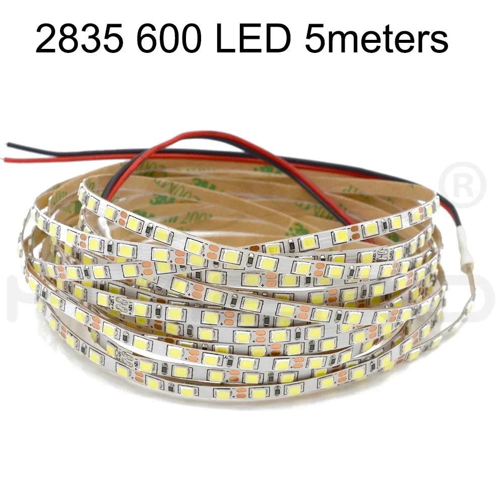 5M 600-LED SMD 2835 Flexible Strip Light DC 12V | HVIERO