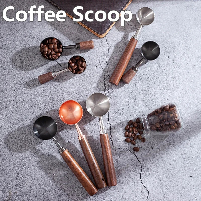 Wooden Measuring Spoon Scoop with Long Handle Bar Kitchen Household Tools High Baking Tool Coffee Powder Measuring Spoon Oasis Select