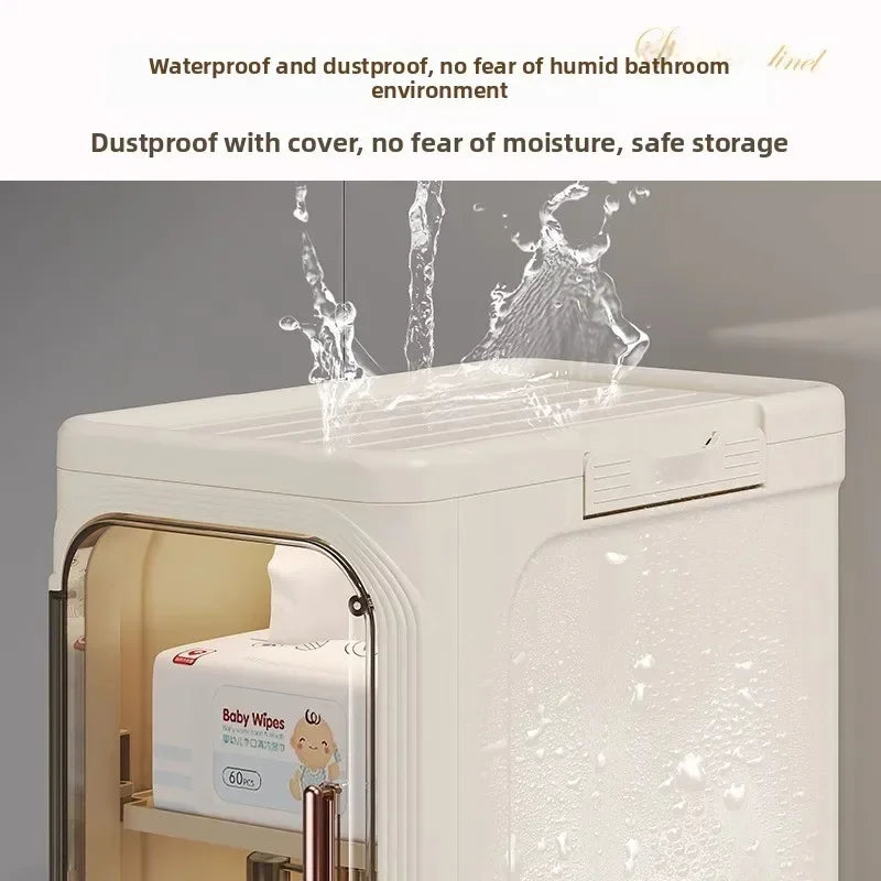 Multi-functional Crack rack kitchen locker refrigerator very narrow 21cm wide storage cabinet bathroom trolley Oasis Select