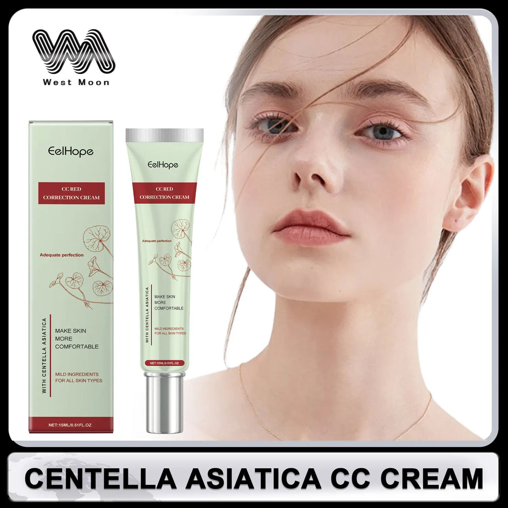 Centella Asiatica CC Cream Full Coverage Oil Control Brighten Skin Tone Long Lasting Cover Pores Moisturizing BB Cream Makeup Oasis Select