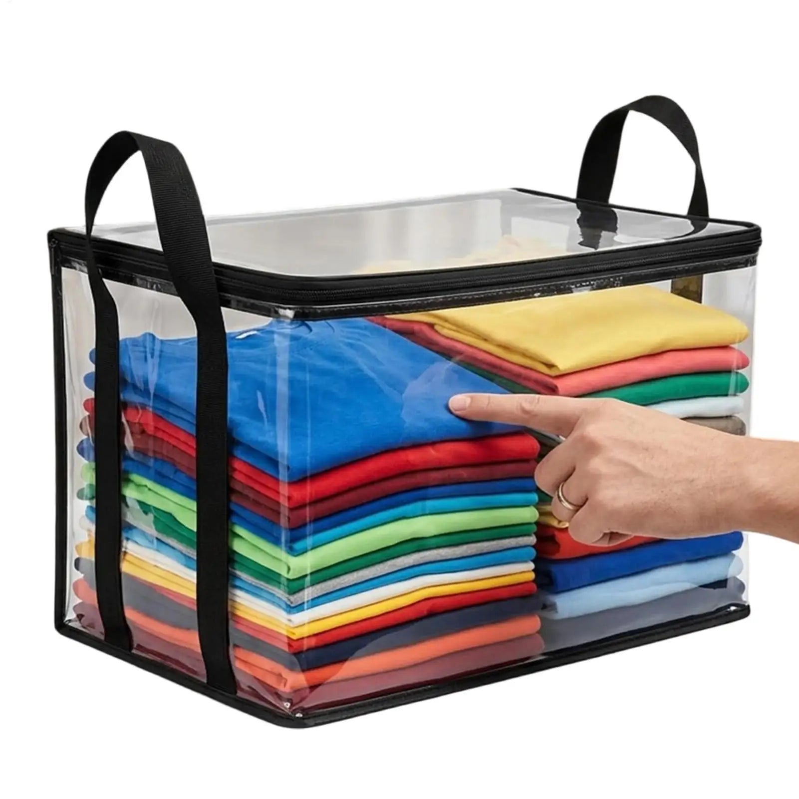 Heavy Duty Storage Bags with Handles Foldable Packing Tote Travel Moving Clothes Bags for Organizing Bedroom Closet Clothing Oasis Select
