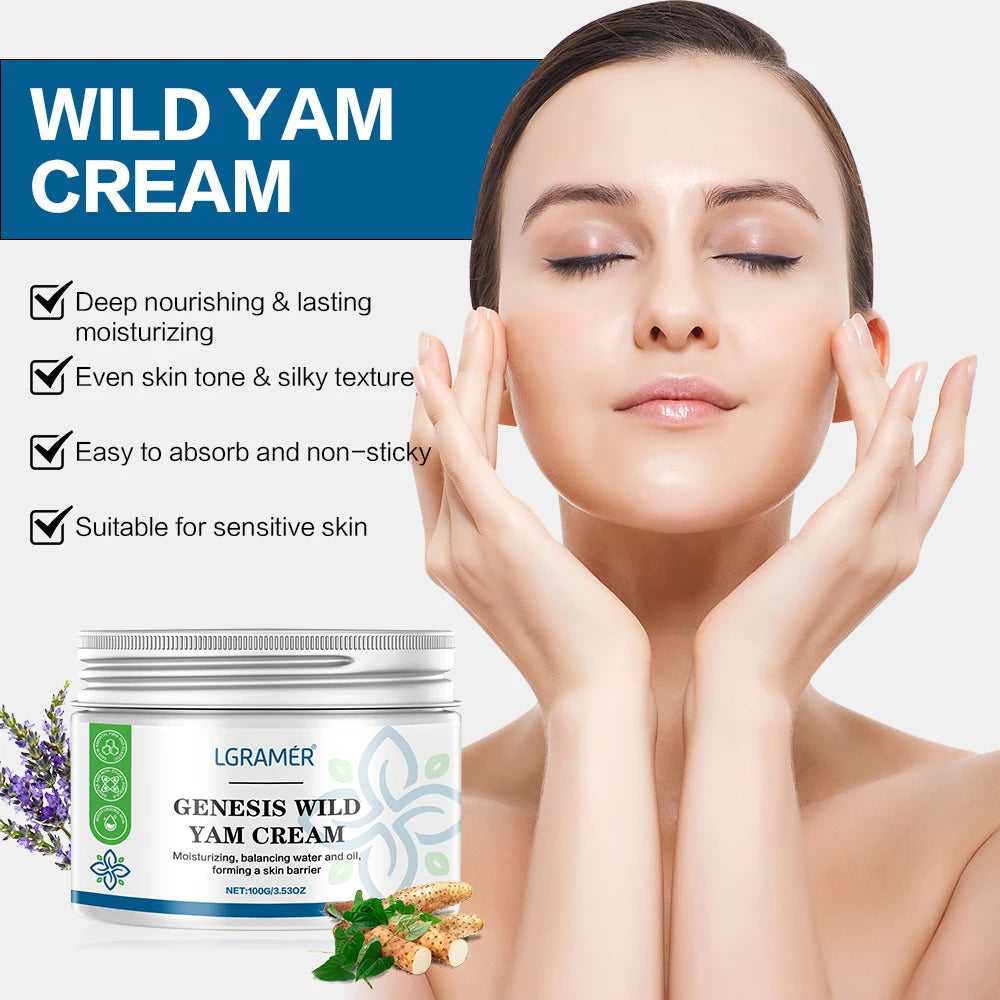 Wild Yam Cream Balance Hormonal Harmonised Hormone Yam Root Paste For Women Improve Skin Healthy Skin Care Product Oasis Select