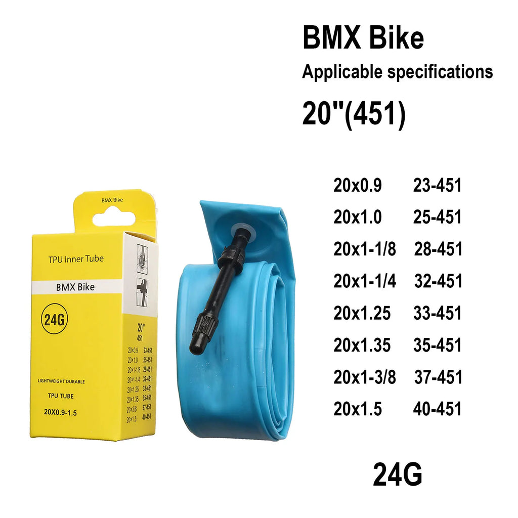 Improved Handling For Bike Maintenance Ultralight Inner Tube 20×1.75-2.5 Inner Tube Compact When Folded No Air Leakage Oasis Select 20X0.9-1.5(451)45MM