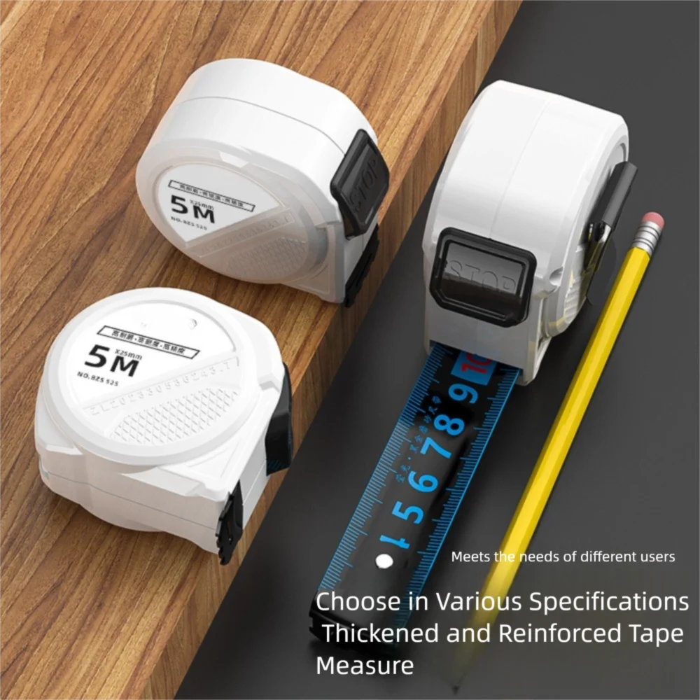3/5/7.5/10 Meter Tape Measure Blue Light Wear-resistant Measuring Tape Self-locking Portable Measure Puller Ruler Oasis Select