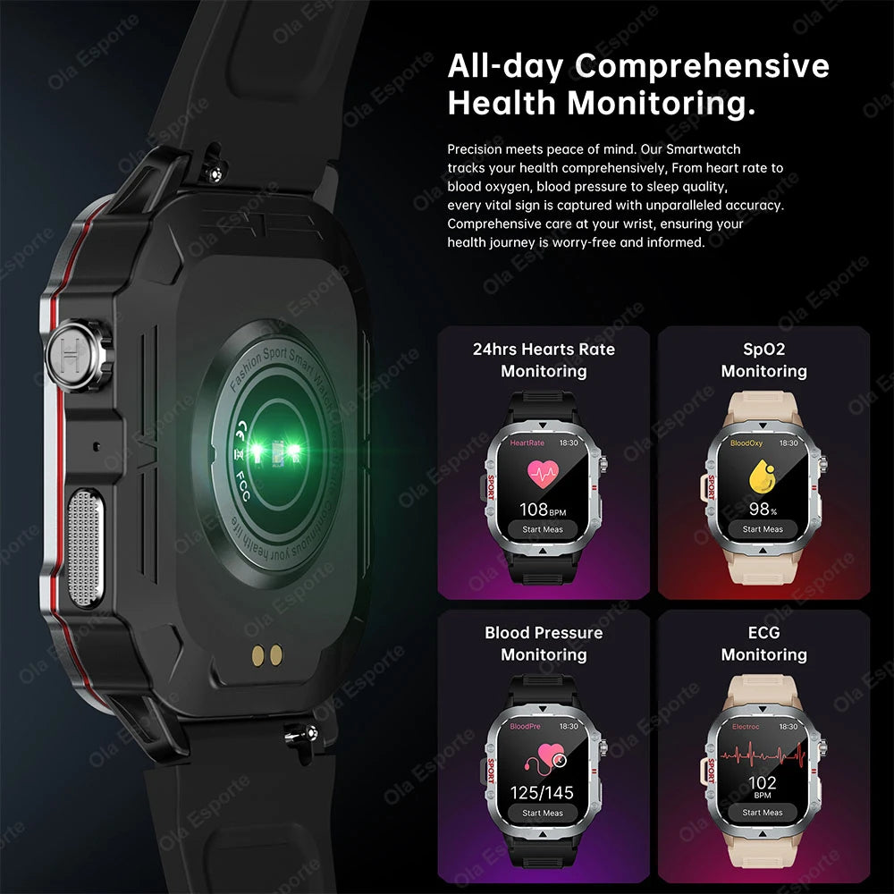 2.19" AMOLED Smartwatch | BT Calling, GPS, 5ATM, Heart Rate