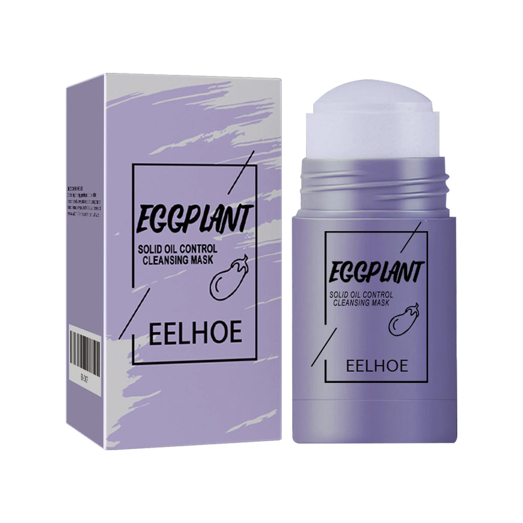 Eelhoe Mud Mask Stick – Anti-Acne, Pore Minimizer & Blackhead Cleansing Mud Mask Oasis Select eggplant