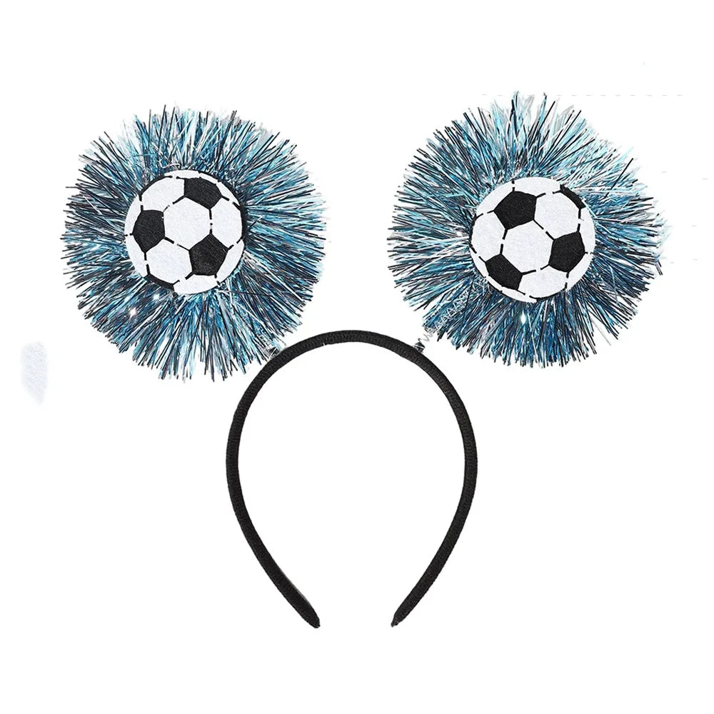 Soccer Fan Glasses & Hair Hoop Photo Booth Prop | Party Dress-Up