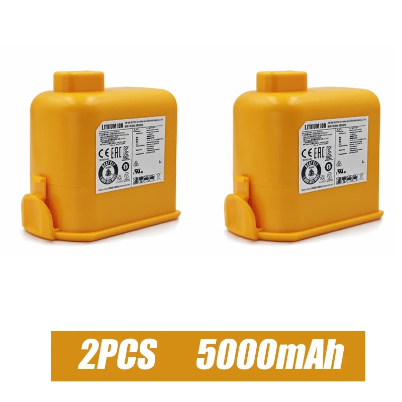 Replacement Battery6000mAh For LG Cord Zero A9 Max A9 Plus A9 Ultimate A9MULTI A9MULTI2X A9PETNBED Vacuum Cleaner EAC63382208 Oasis Select LG A9-5000mAh 2PCS