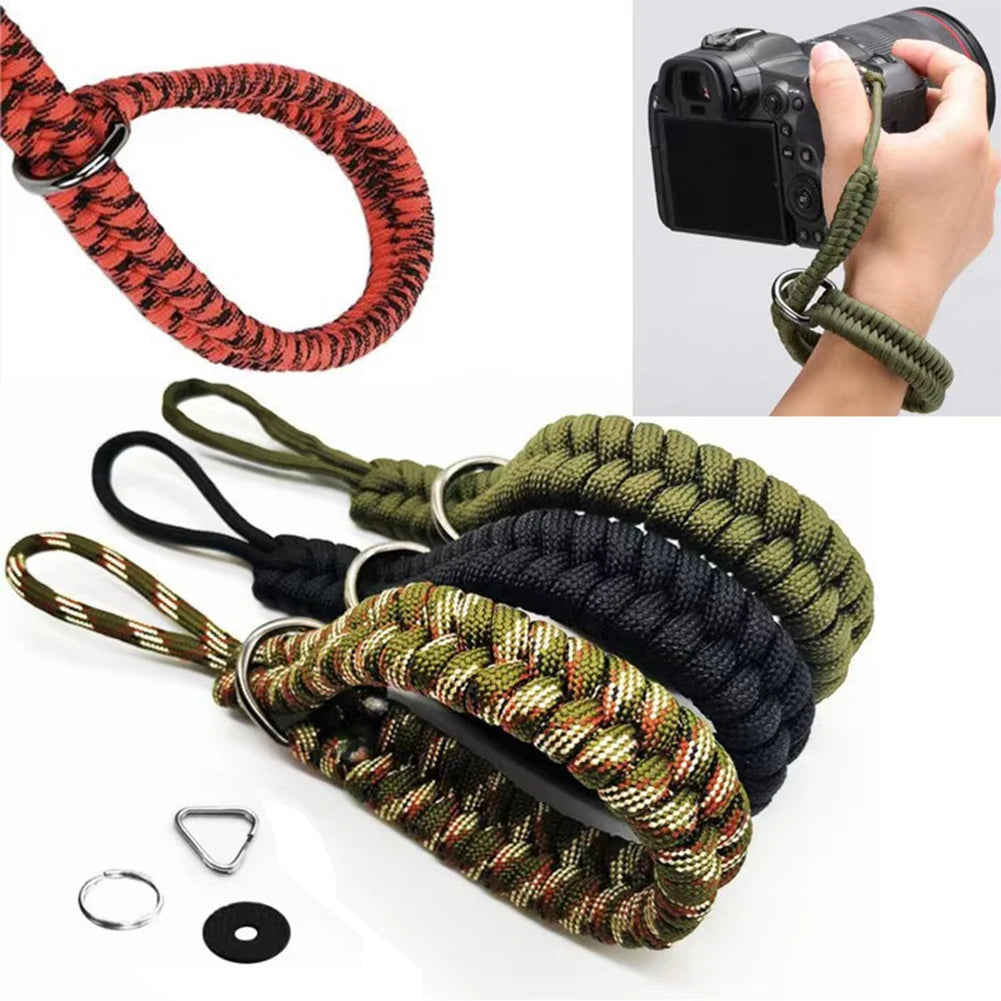 Adjustable Paracord Camera Wrist Strap for DSLR & Phone