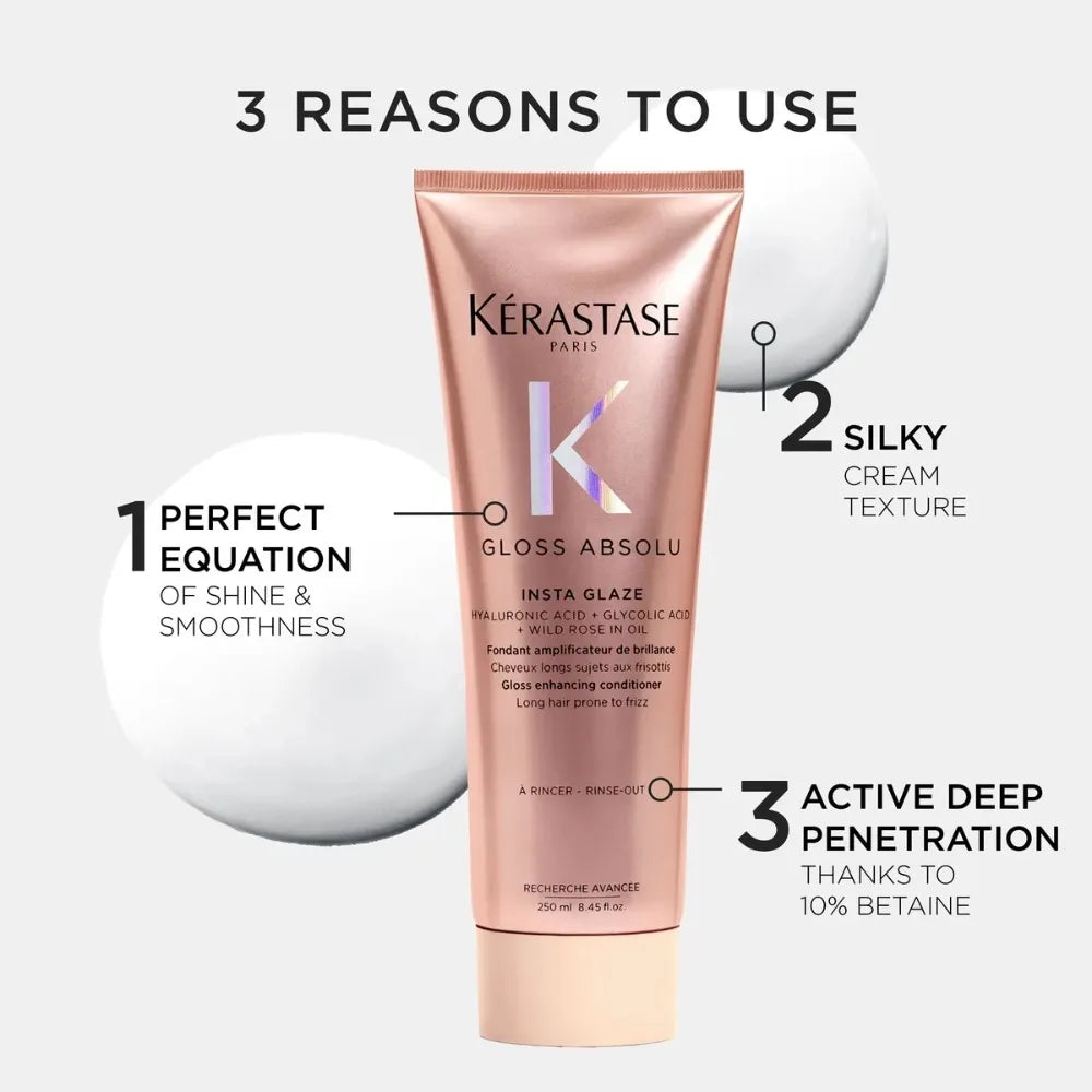 Kerastase Gloss Absolu Gloss Enhancing Conditioner 75ml/2.5oz, Original Conditioner for Women/Men, Hair Care Treatment Oasis Select