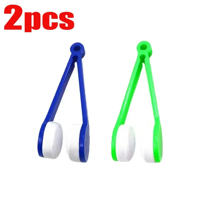 1- Glasses Cleaning Wiper Portable Multi Functional Mini Brush