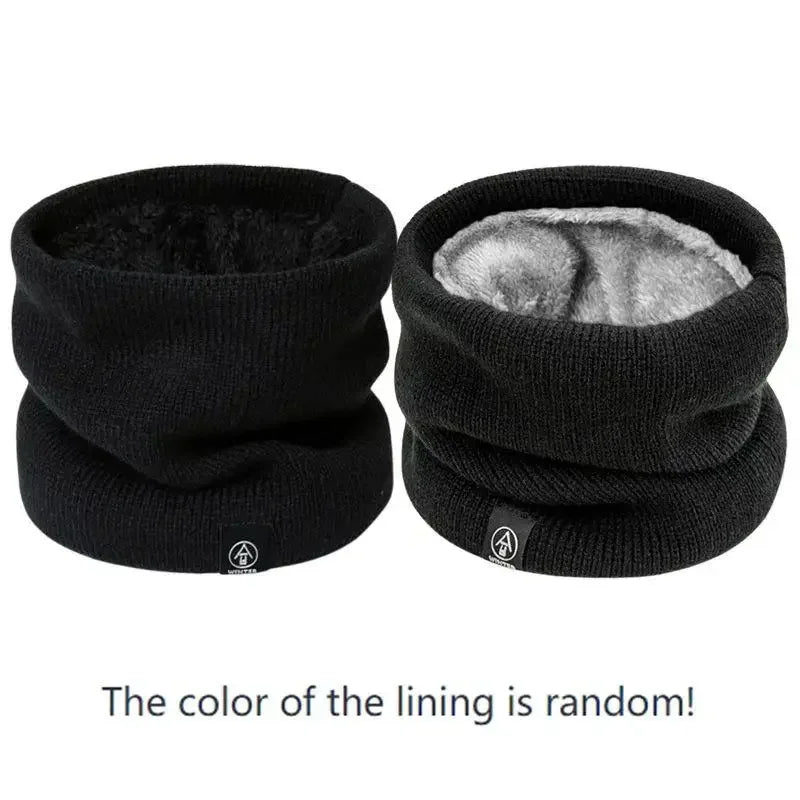Knitted Solid Color Scarves Warm Thickened Neck Scarfs Ski Face Mask Tube Circle Scarf for Skiing Hiking C ycling Neck Warmer Oasis Select