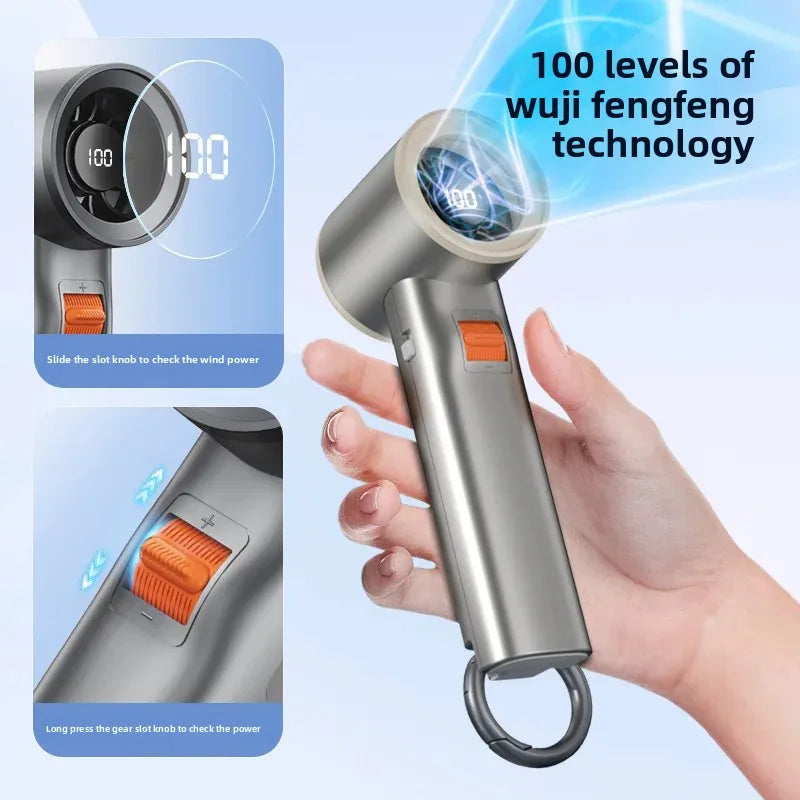 URGGU USB Rechargeable Portable Mini High-Speed Handheld Fan