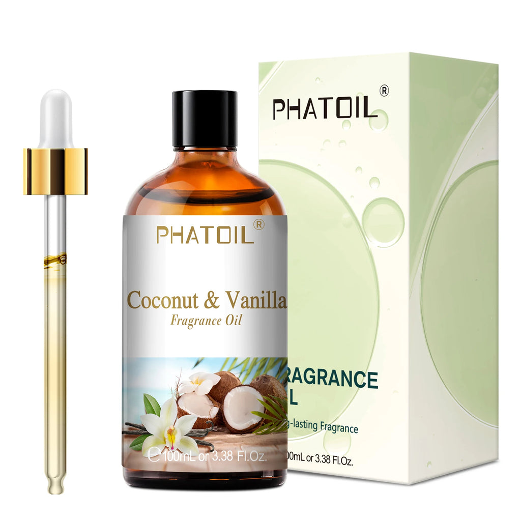 PHATOIL 100ml Fragrance Oil – Coconut, Vanilla, Musk & More