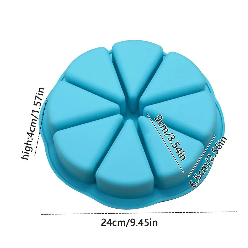 Silicone Cake Mold Pastry Muffin Pizza Baking Tray Mini Fancy Brownie Cake Pan Silicone Mould DIY Baking Molds Tools Oasis Select Blue