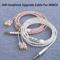HiFi Earphone Upgrade Cable MMCX 3.5mm 1.2m Silver Plated Core Cable For Sennheiser IE200/IE300/IE600/IE900/AKG N5005/N30 Oasis Select A1