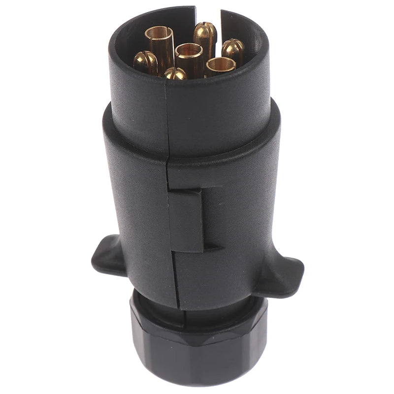 12V 7 Way Round Standard European Car Plug Connector 7 Pin Socket Plugs Trailers Oasis Select one size