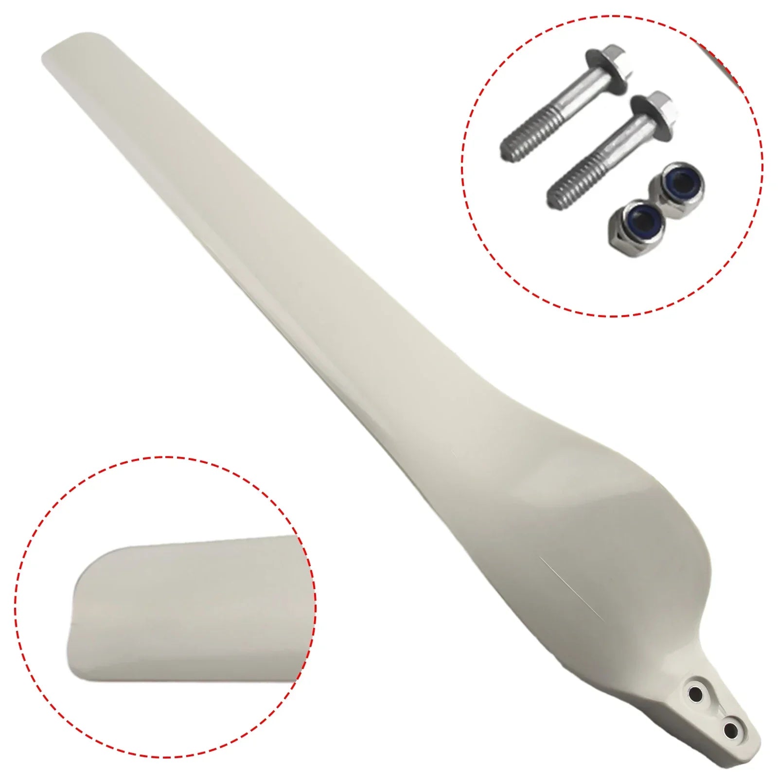 580MM Wind Turbine Blades Replacement for Small Wind Generators and Lightweight Repeller Blades Made of FRP Composite Oasis Select