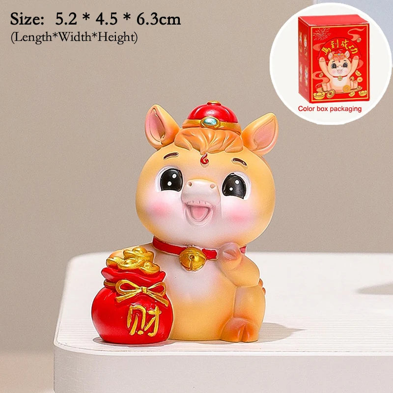 2026 Year Horse Table Decoration Charming Pony Accessory Lucky Cute