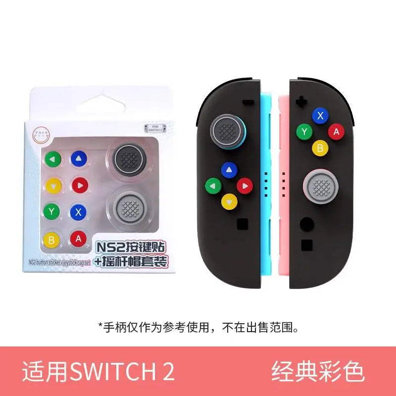 SXH Thumb Button Caps For Switch 2 Joysticks Controller Colorful Silicone Cap For Switch 2 Handle Accessories Oasis Select A4