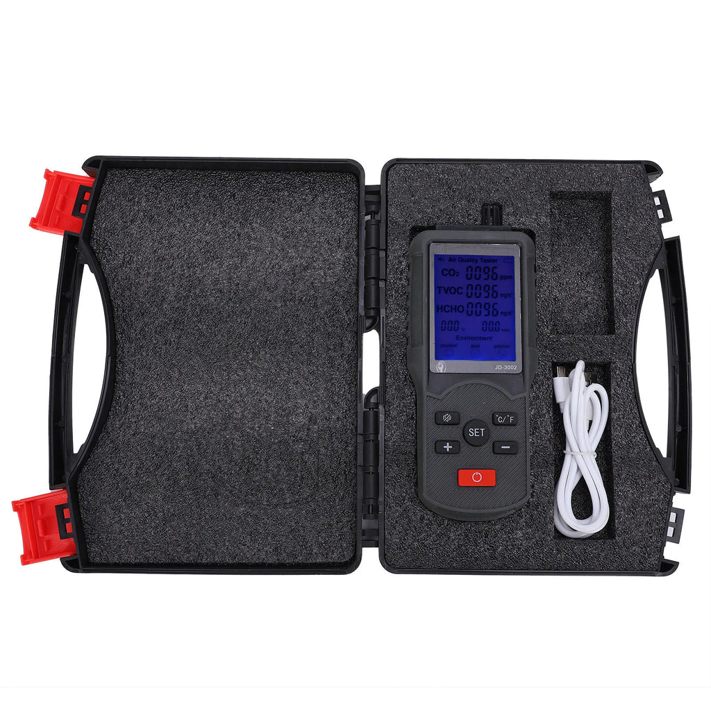 Air Quality Monitor CO2 TVOC Temperature Humidity Detector Industrial Testing Equipment JD-3002 Temperature Humidity Detector Oasis Select