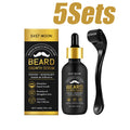 Beard Thickening Care Oil with Roller Ball 0.25mm Strengthen Hair Roots Nourishing Soften Beard Oil for Men Grooming Beard Care Oasis Select 5sets