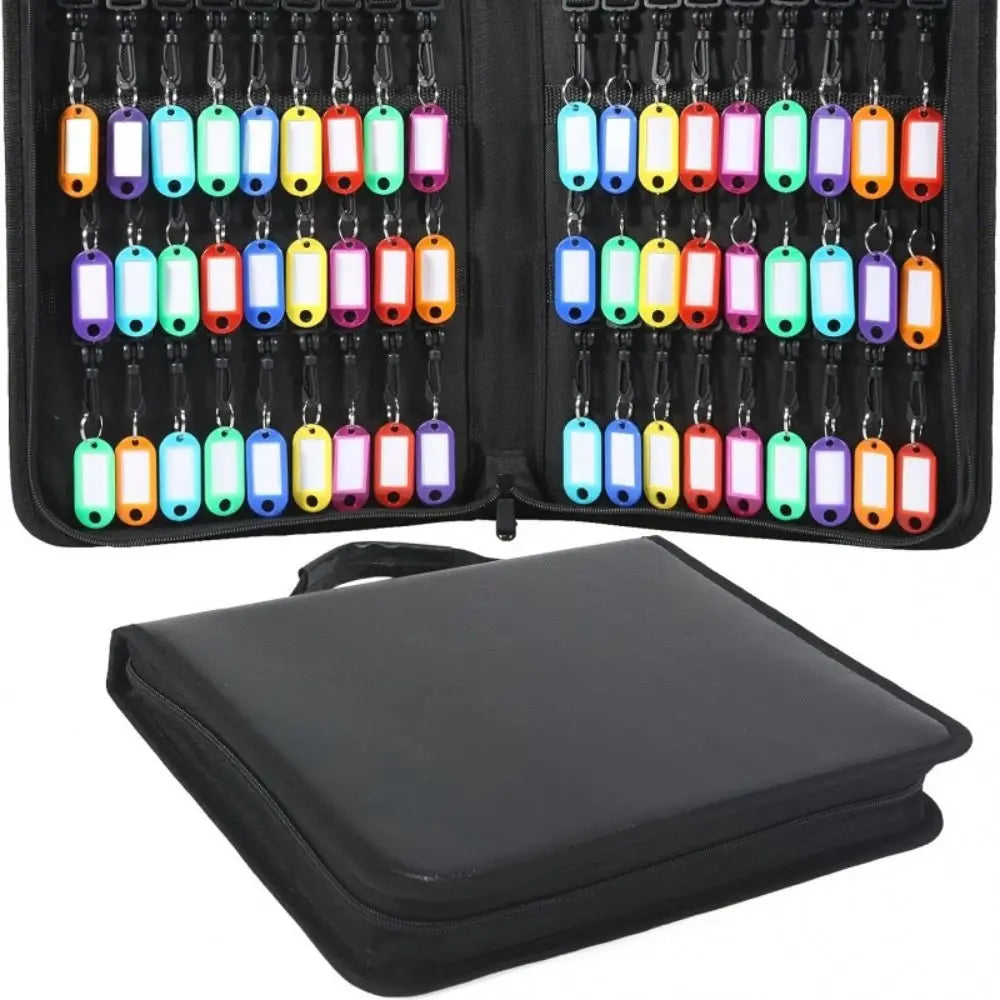 Smooth Zipper Design Portable Key Storage Box Fire Resistant Material Waterproof Material Fireproof Key Organizer Bag Oasis Select