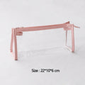 School Study Stationery Office Supplies Transparent Pencil Case Large Capacity Simple Pen Bag Kawaii Cosmetic Bag Oasis Select Light pink