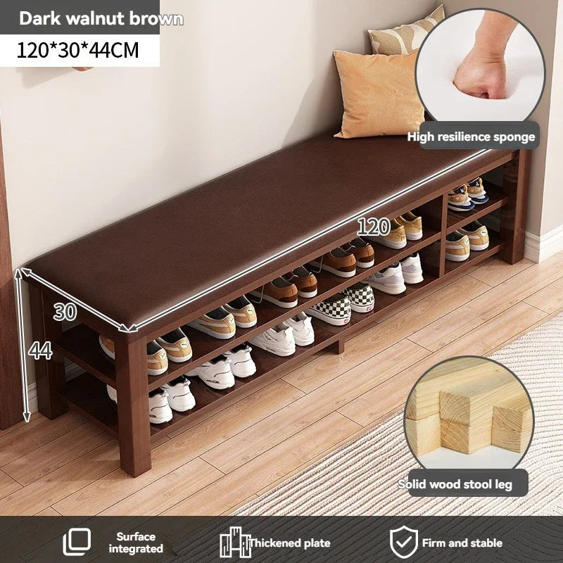 Shoe changing stool at the entrance, shoe wearing stool at the entrance, integrated seating stool, soft bag shoe rack, and seate Oasis Select 120cmA model