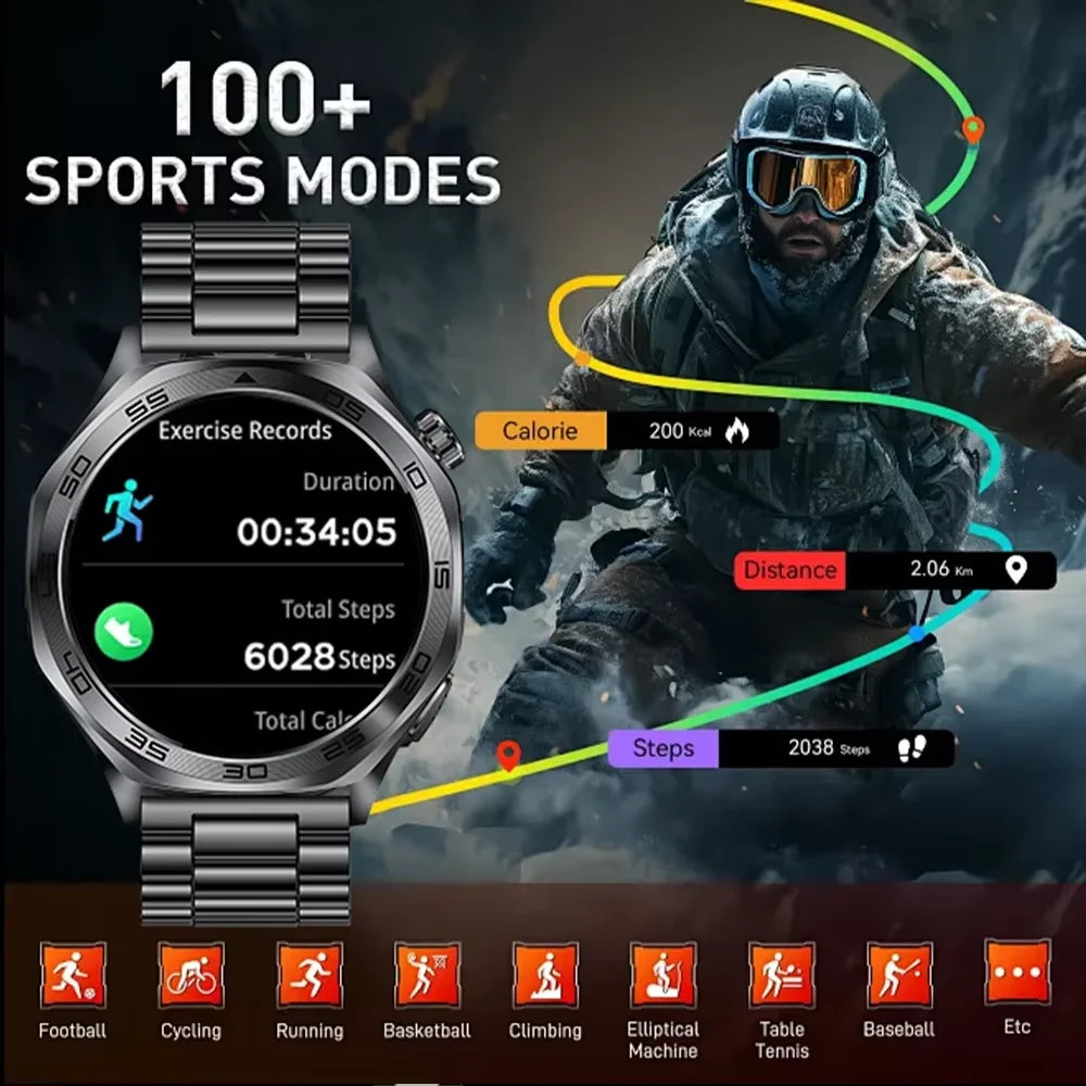 DAORKOW Smartwatch 1.46" IPS IPX8 | 100+ Activity Modes