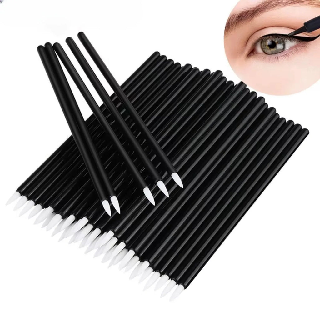 50pcs/lot Reusable Gel Liner Nail Art Brushes Painting Pen Disposable Eyeliner Beauty Eyeline Makup Tools Oasis Select